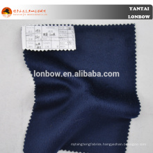 stock dark blue wool viscose overcoating fabric